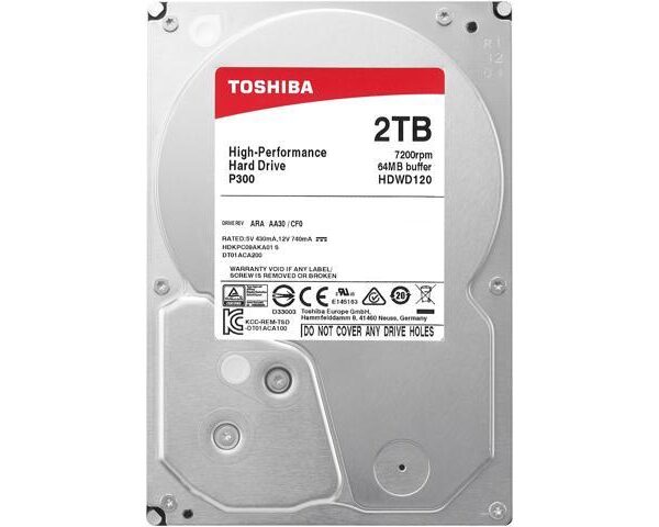 Կոշտ սկավառակ 2TB Toshiba HDWD220