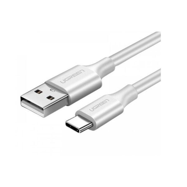 Մալուխ UGREEN US287 60120 USB-A 2.0 to USB-C 0.5m White