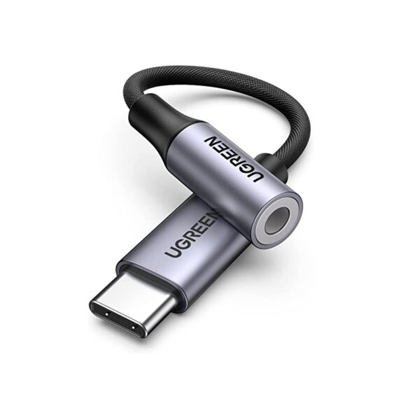 Մալուխ UGREEN AV161 80154 USB-C to 3.5mm M/F 10cm Space Gray
