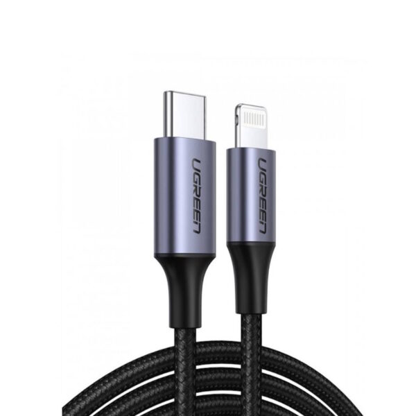 Մալուխ US304 60759 UGREEN USB-C to Lightning 1m (Black)