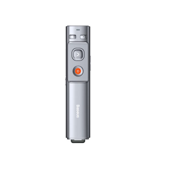 Հեռակառավարվող վահանակ Baseus Orange Dot Wireless Presenter (Red Laser) Grey ACFYB-0G