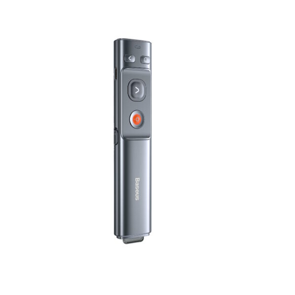 Հեռակառավարվող վահանակ Baseus Orange Dot Wireless Presenter (Red Laser) Grey ACFYB-0G